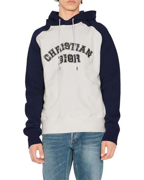 champion dior hoodie|Dior tag hooded sweatshirt.